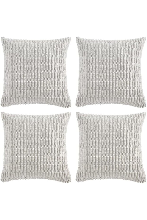 4 Packs Boho Fall Decorative Throw Pillow Covers 18x18 Inch for Living Room Couch Bed Sof