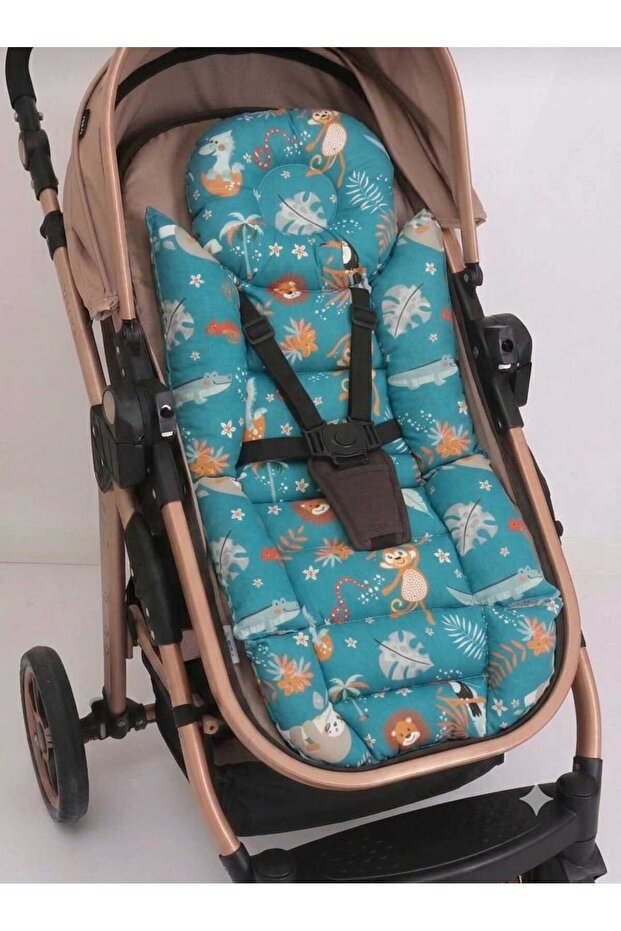 100% Cotton Orthopedic Baby Stroller Cushion with Lumbar Support, Size: 30X80