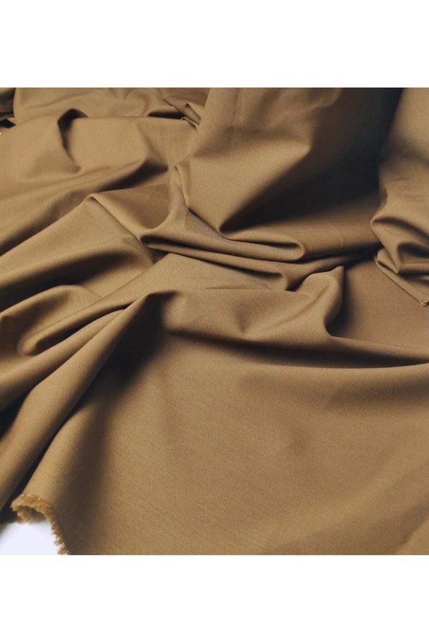 Gabardine Fabric Thin Draped Dress, Skirt, Pants, Jacket, Copper Color