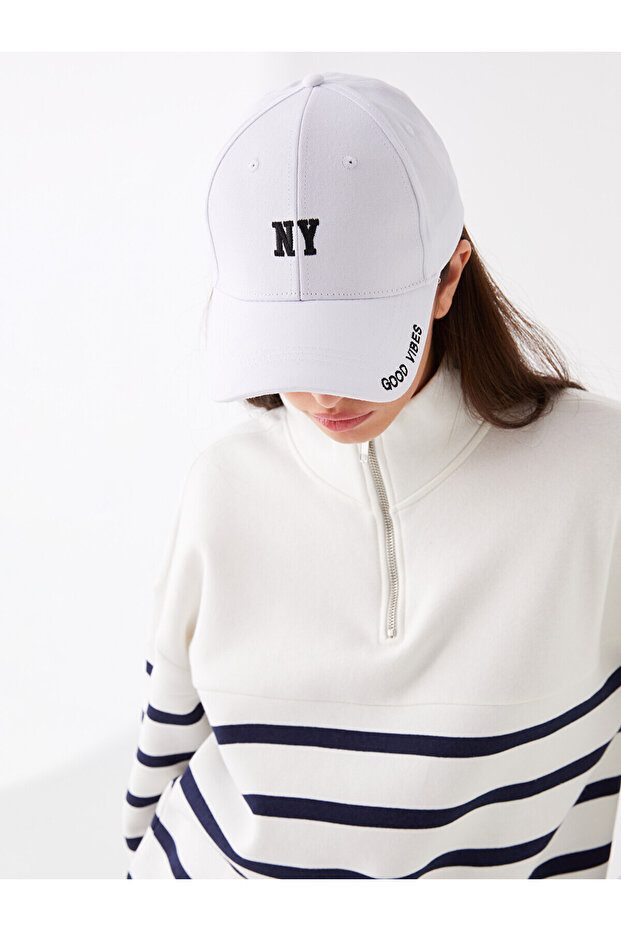 Nevavm Women's Cap with Text Embroidery