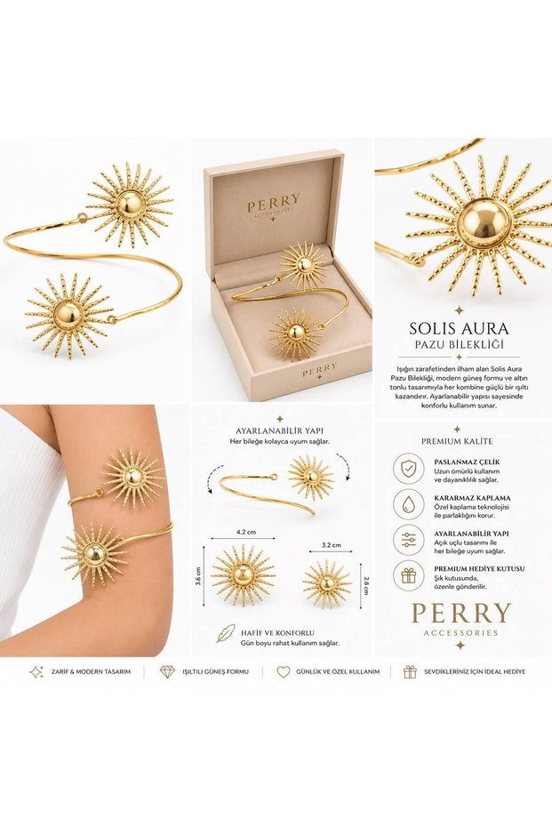 Azure Bloom Blue Enamel Special Design Pazu Bracelet Gold Detail Pazu Bracelet