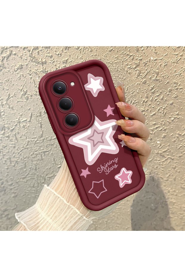 Redmi 15 4G/5G Compatible Fashionable Shiny Star-Themed Case, Scratch-Resistant