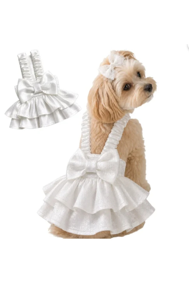 Small Breed Dog Wedding Dress Gown