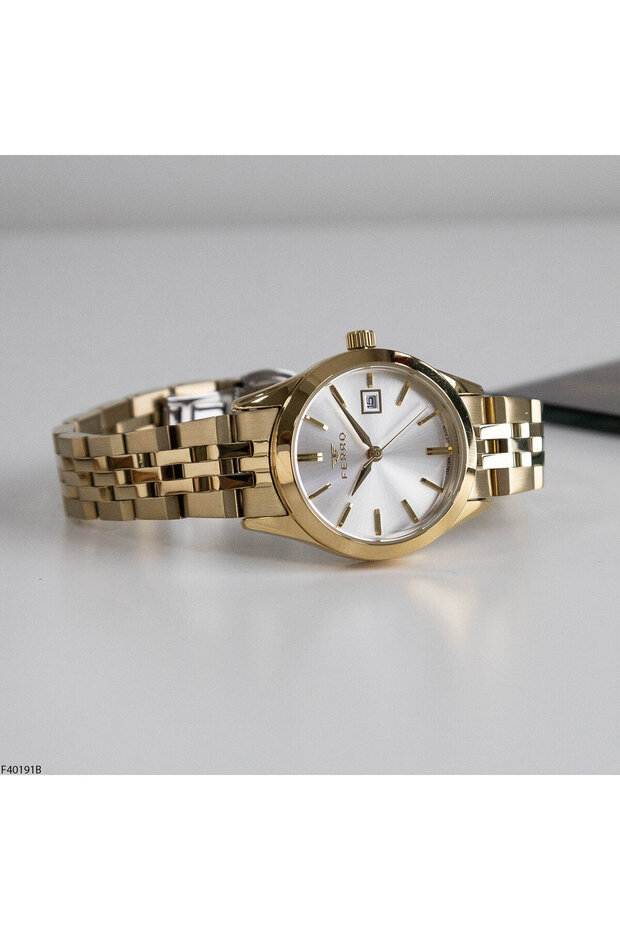 F40191B Women's Wristwatch with Steel Strap