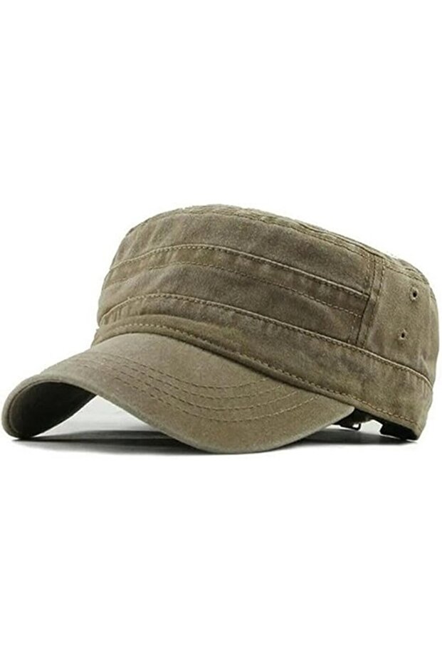 Baseball cap military green low brim 100% cotton unisex.