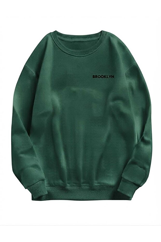 3 Threads Unisex Brooklyn Written Black Sweatshirt