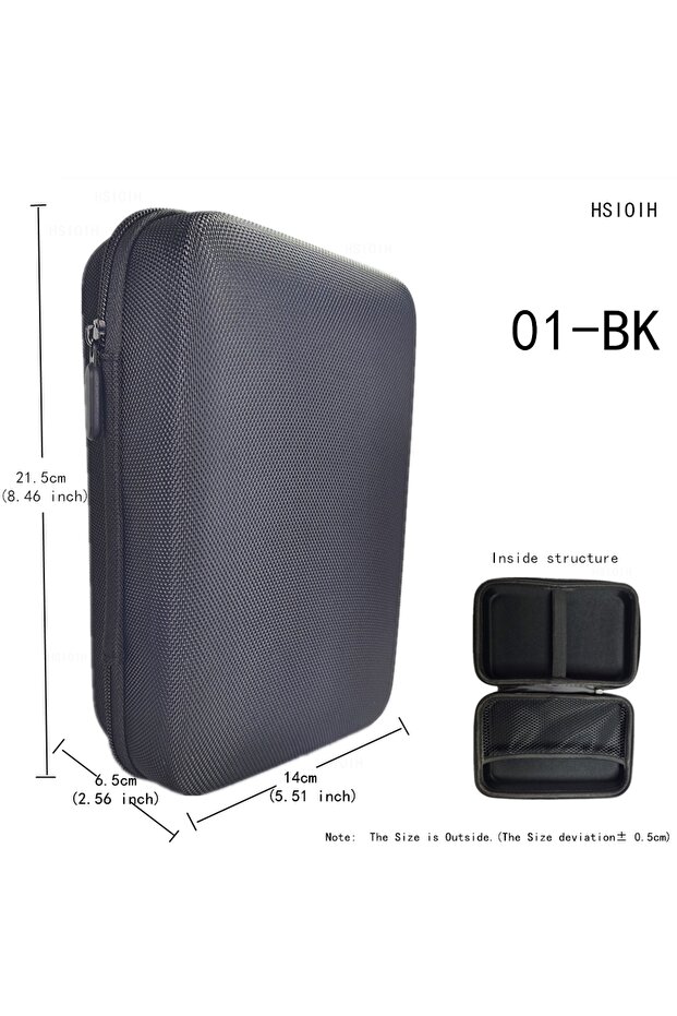 01BK Digital Multimeter Bag Tool Storage Bags for Electronic Accessories Shockproof Bag EVA Box Case