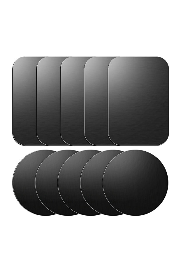 Mixed Black 5Set Metal Plate Disk for Magnetic Car Phone Holder Thin Iron Sheet Sticker Disk for Mag