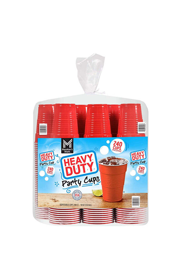 Member's Mark Heavy-Duty Red Cups - 240 Cups