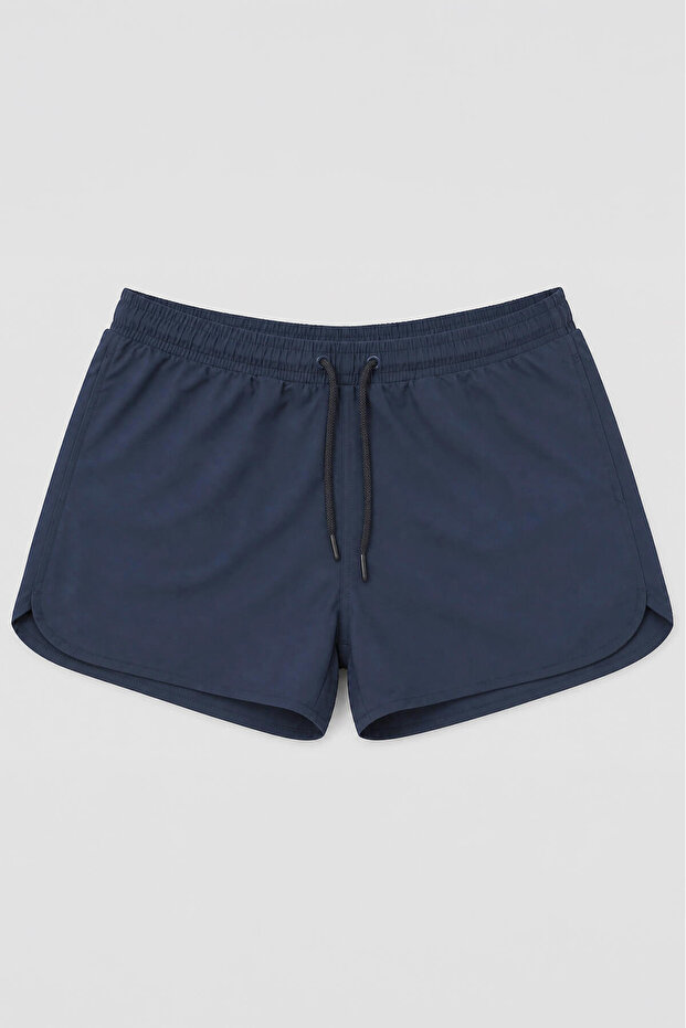 Men's Indigo Mesh Swim Shorts with Pockets