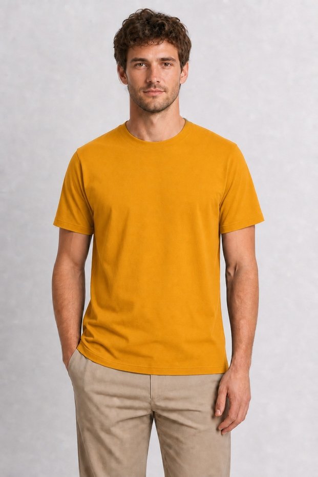 Arma Style Pineapple Graphic T-Shirt - Yellow