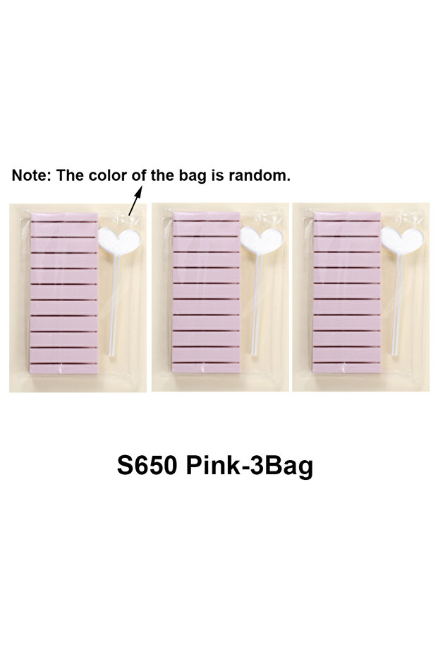 S650 Pink-3pcs SWEET TREND-3pcs Transfer Nail Foil Storage Organizer Box For Nail Art Sticker Displa