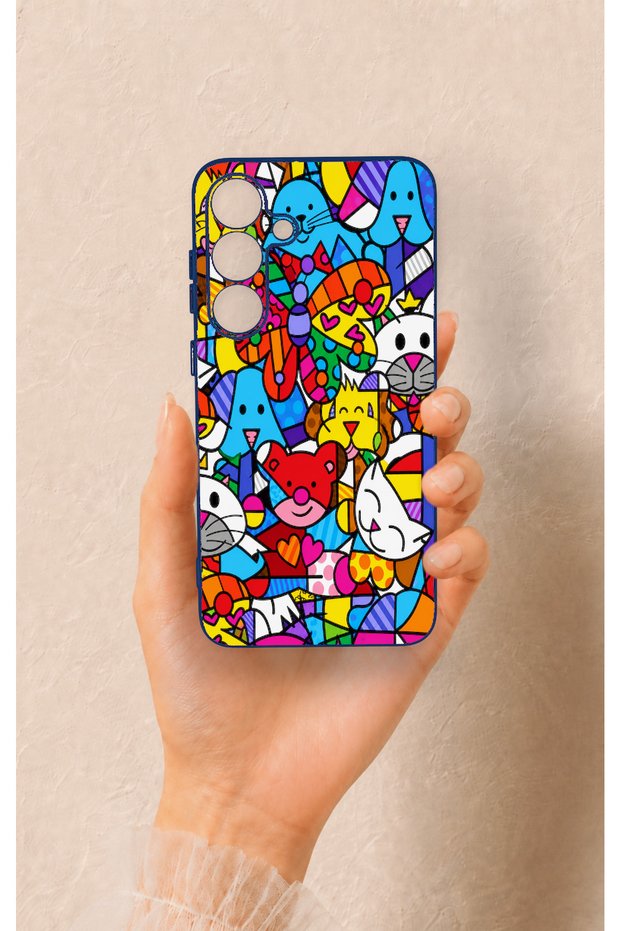 Samsung S25 Plus Compatible Britto Garden Patterned Silicone Case