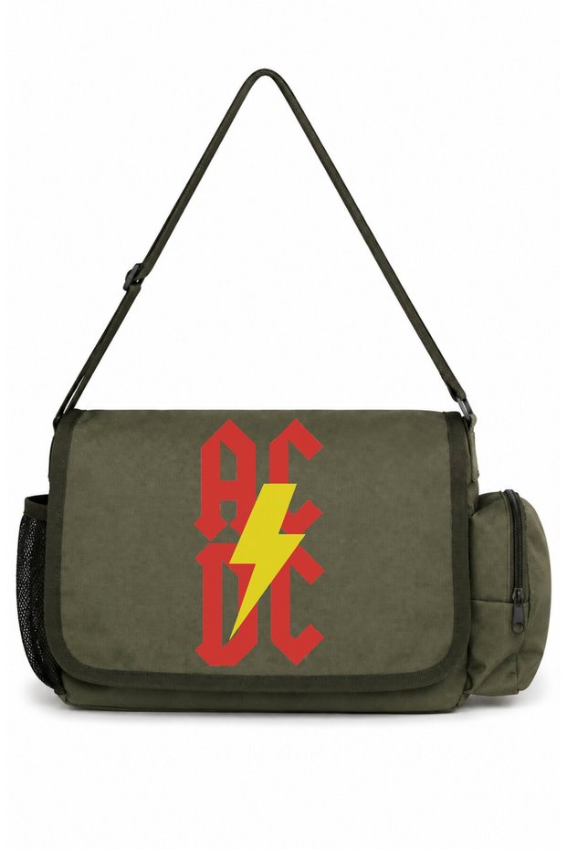 Ac Dc Rock Metal Music Band Printed Unisex School, Sports, Office Multi-Purpose Messenger Bag