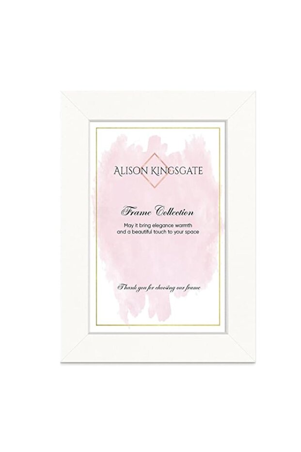 Alison Kingsgate Premium White A4 Frame 29.7x21cm - With Safe Perspex Sheet & Wall Mounted Hook - Picture and Certificate Frame (White)