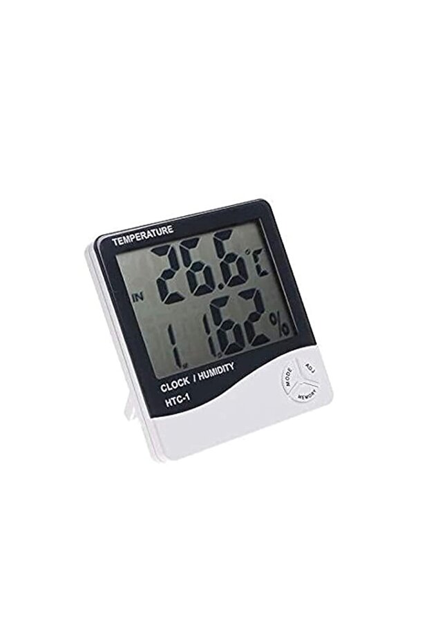 eWINNER Digital LCD Display Temperature Humidity Meter Hygrometer Clock Calendar HTC-1