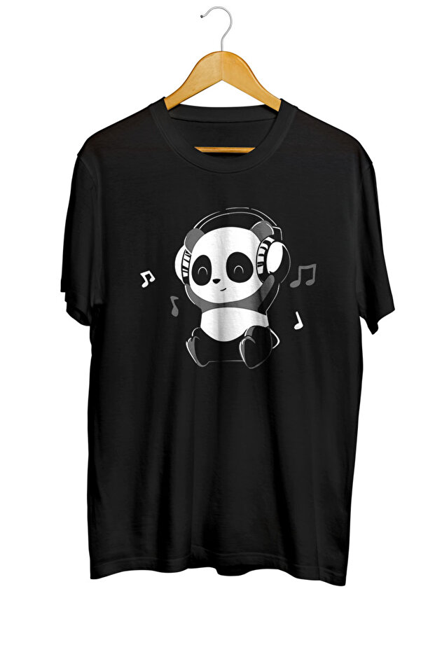 Music Panda Baskılı Tişört