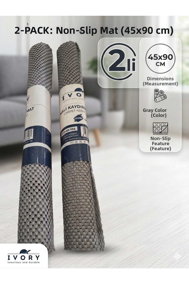 Hali Kandirmaz Mat 45 X 90 cm Var Pet Non-Slip Mat 45 X 90 cm 2 Pcs