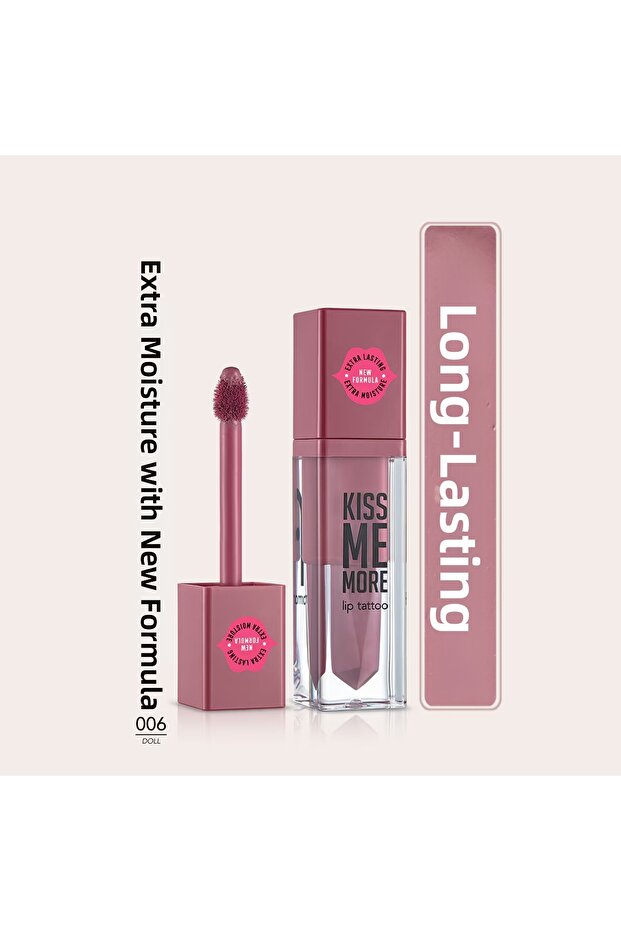 Kiss Me More Intense Moisturizing Liquid Matte Lipstick Misty Light Purple