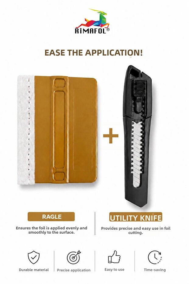 أدوات تطبيق الفويل وسكين الراغل والسكين الاستخدامي