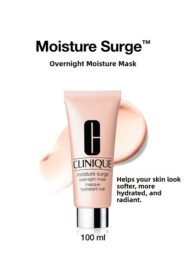Moisture Surge Night Moisture Mask with an Oil-Free Creamy Texture for Intense Hydration and Revitalizing Skin Care 100 ml