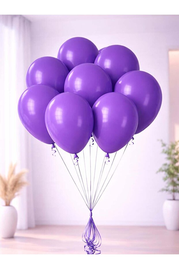 Purple Balloons, 12 inch, Pack of 100