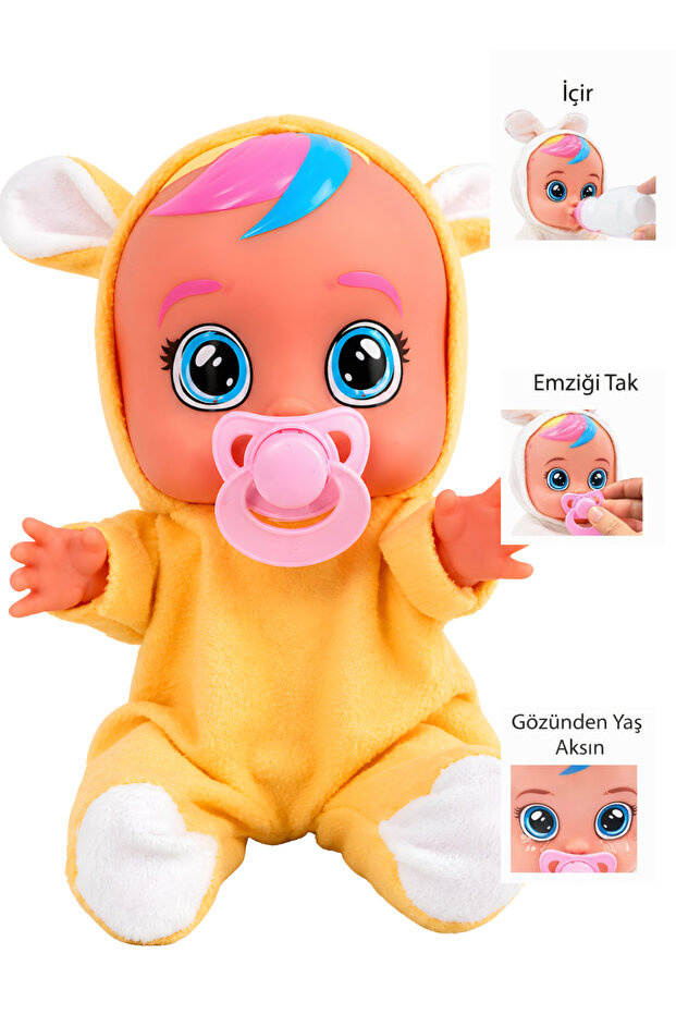 Toyx Ağlayan ve Konuşan Et Bebek Sarı Sarı