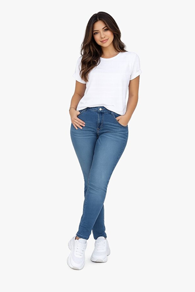 Medium Blue Plus Size Women's Jeans