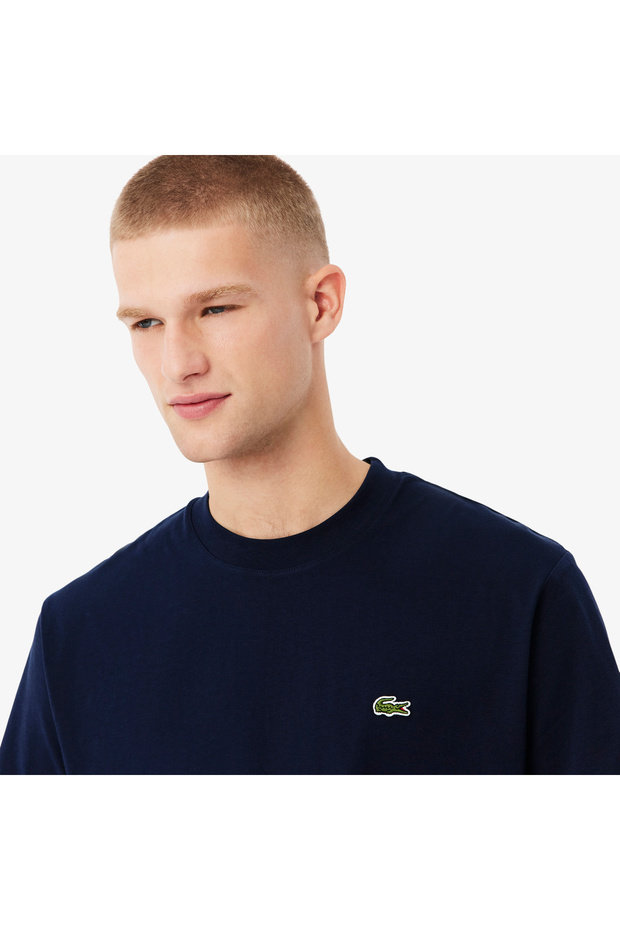 Erkek Classic Fit Bisiklet Yaka Lacivert T-shirt - 2
