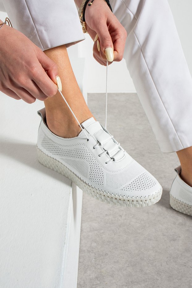 Genuine Leather Lace-Up Shoes