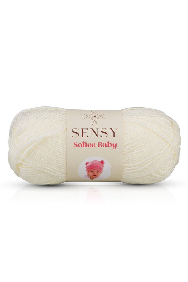 Premium Softee Baby Anti Pilling Non-Pilling Hand Knitting Yarn Baby Yarn Cardigan Sweater Yarn Scarf Booties Baby Blanket Yarn Ecru