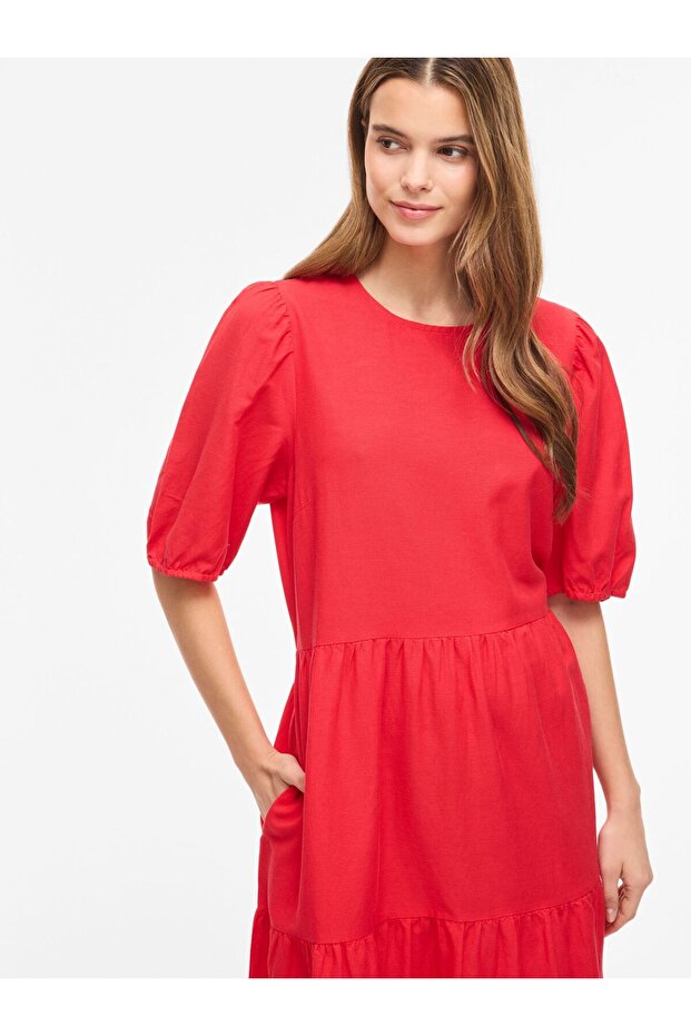 Maxikleid VIPRISILLA Kurzarm - 6