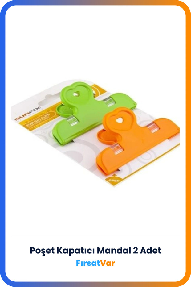 Rice Pasta - Plastic Clip, Pket Bag Closer, Set of 2