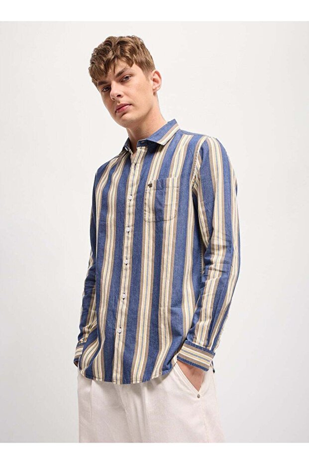 Classic Collar Shirt for Men Regular Fit, Long Sleeve, Casual & Formal Wear