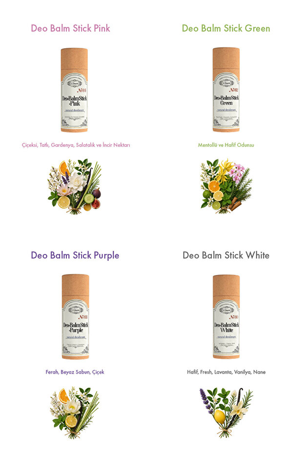 Deo Balm Stick Purple | Doğal Koltuk Altı Deodorant Roll On Vegan | Unisex 60 ml - 7