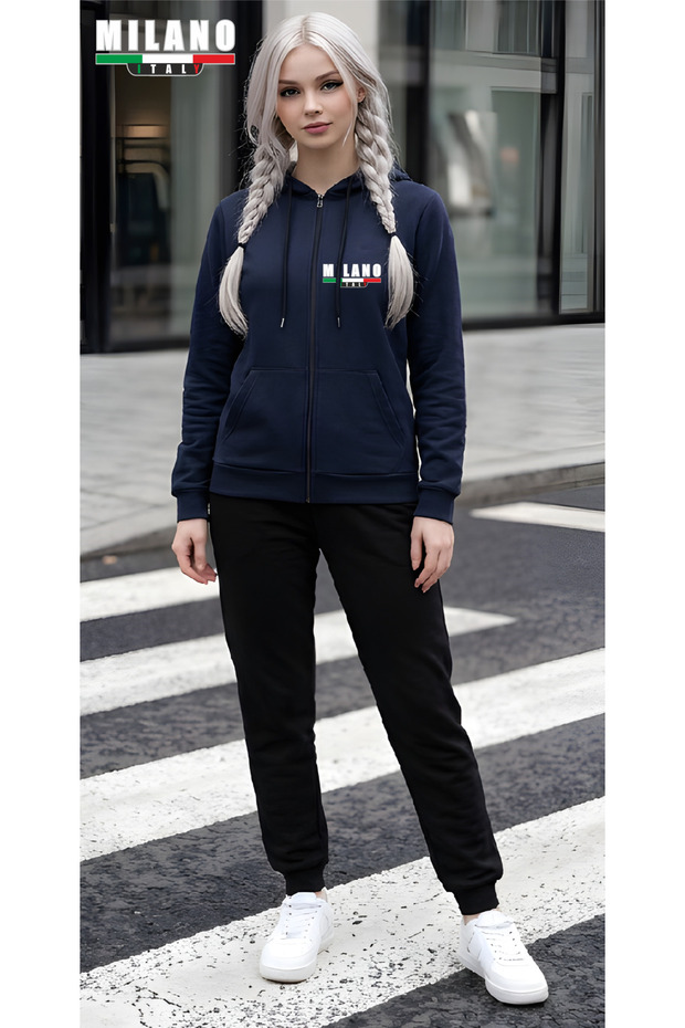 Unisex Casual Tracksuit Set Outdoor Full Zip