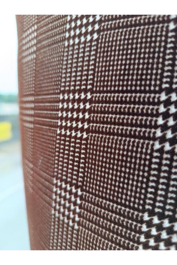 Patterned Flock Print Fabric - 1
