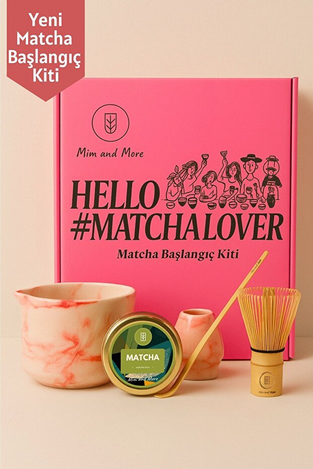 Matcha Starter Pack - Chawan, Bamboo Whisk, Chasen, Chasaku, Pure Matcha 25 Gr Matcha Starter Set