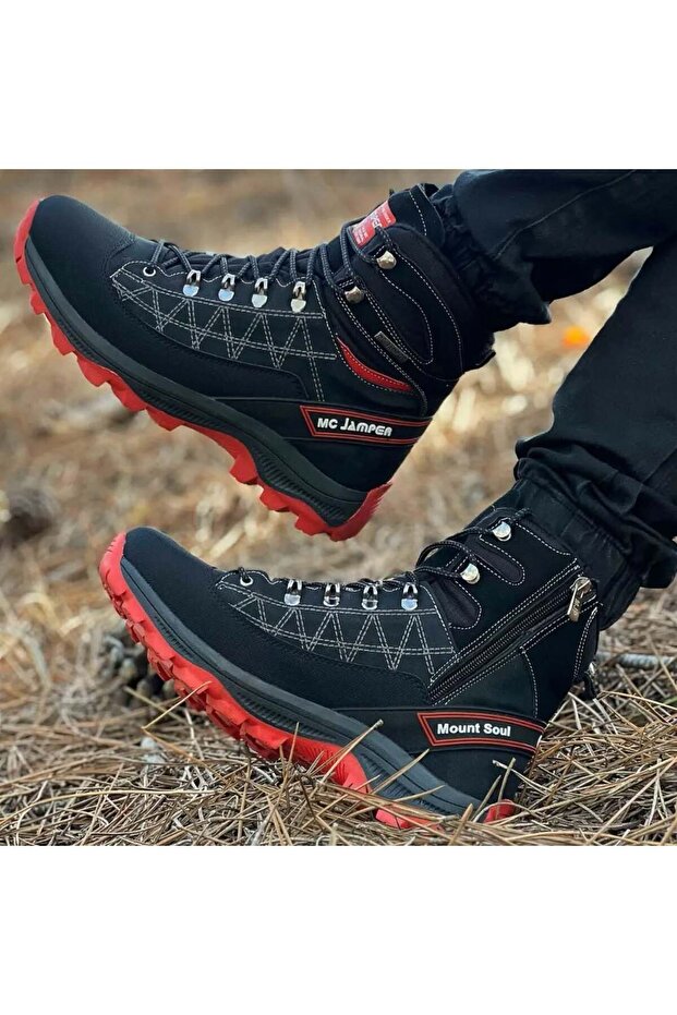 Waterproof Wind Resistant Inner Fleece Top Coated Trekking Sports Boots