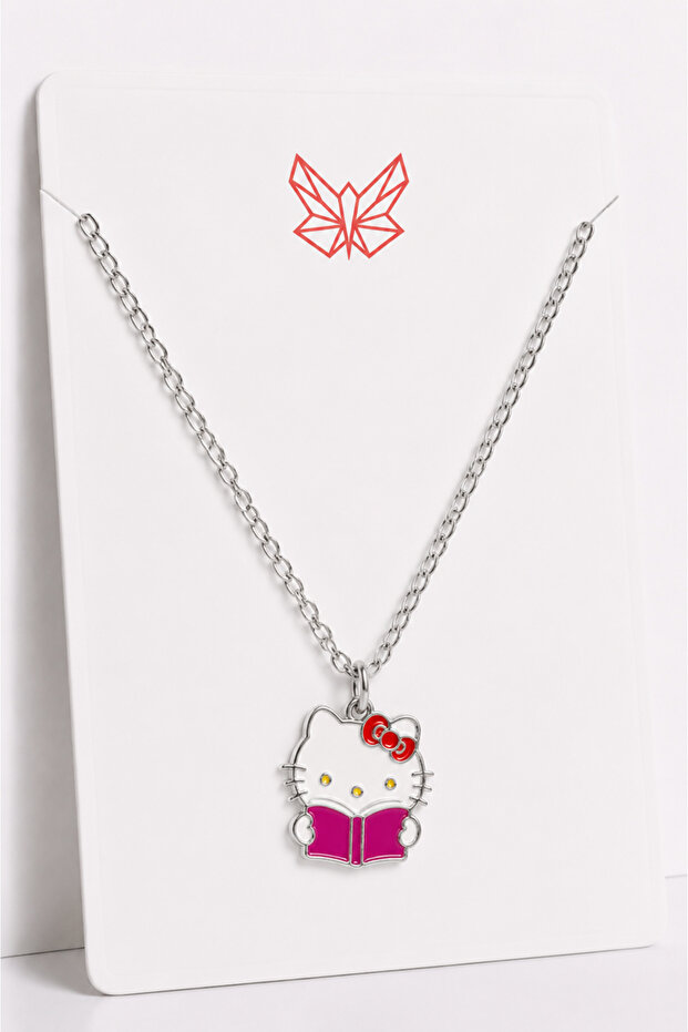 Hello Kity Kuromi Figures Designed Chain Children's Necklaces