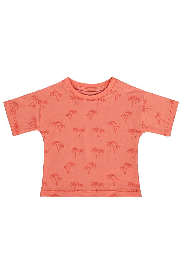 Palmiye Empirme 6-18 Month T-Shirt - Red