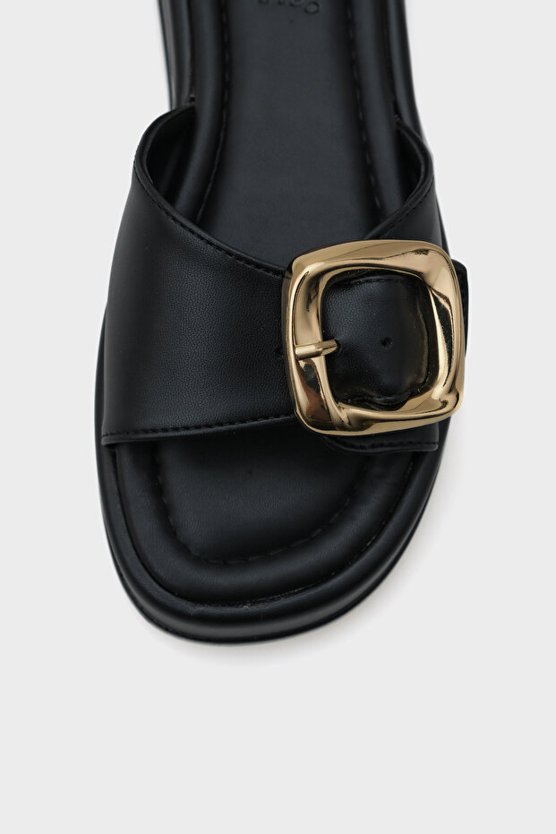 Marget Damen-Hausschuhe mit Keilabsatz und Schnalle mit einem Riemen - 2