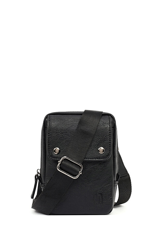 Men's Black Mini Messenger Bag 25Wbd3021Ft