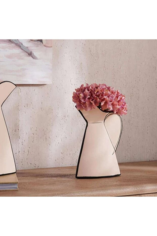 Brittany Terracotta Vase 17.4x5.5x24.5cm - Off White