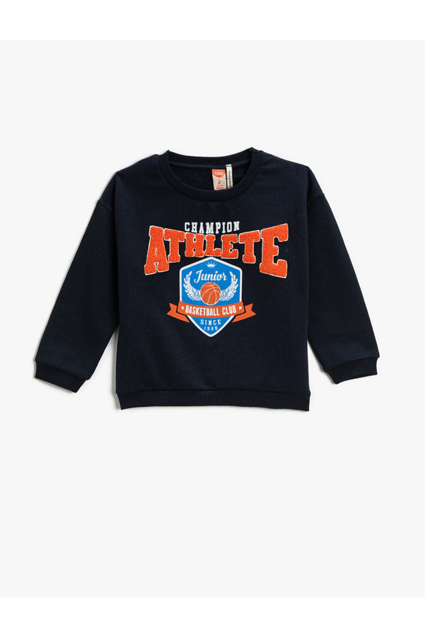 Printed Crew Neck Sweatshirt