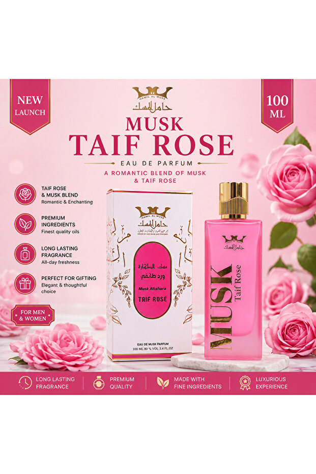 Musk Taif Rose 100 ml Spray Perfume Musk Taif Rose