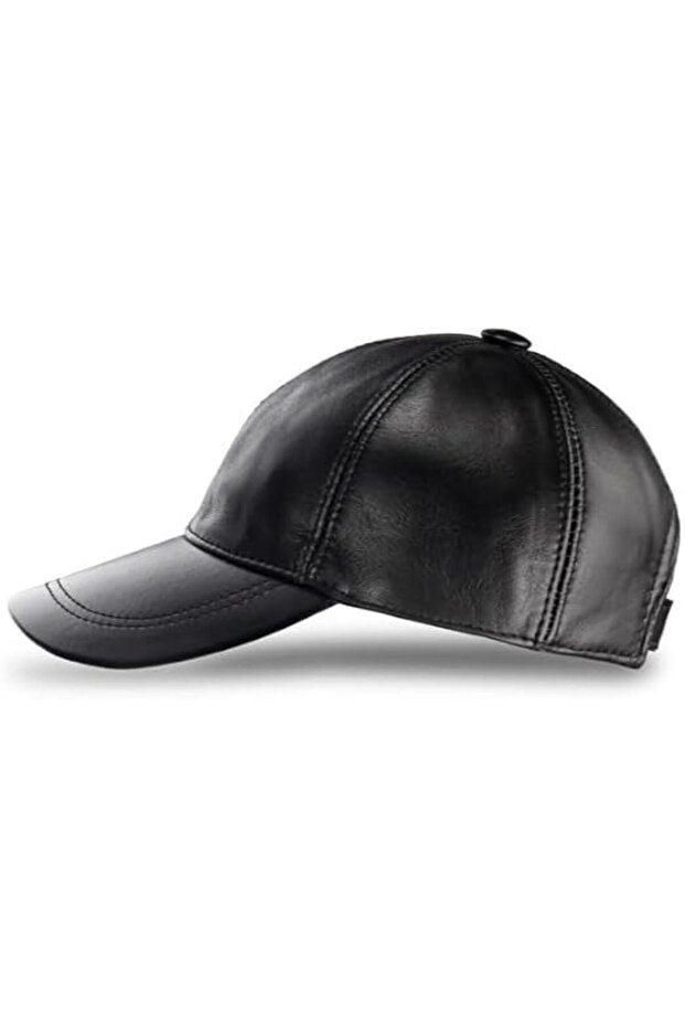 Genuine Leather Baseball Cap Unisex Adjustable Fits All Sizes