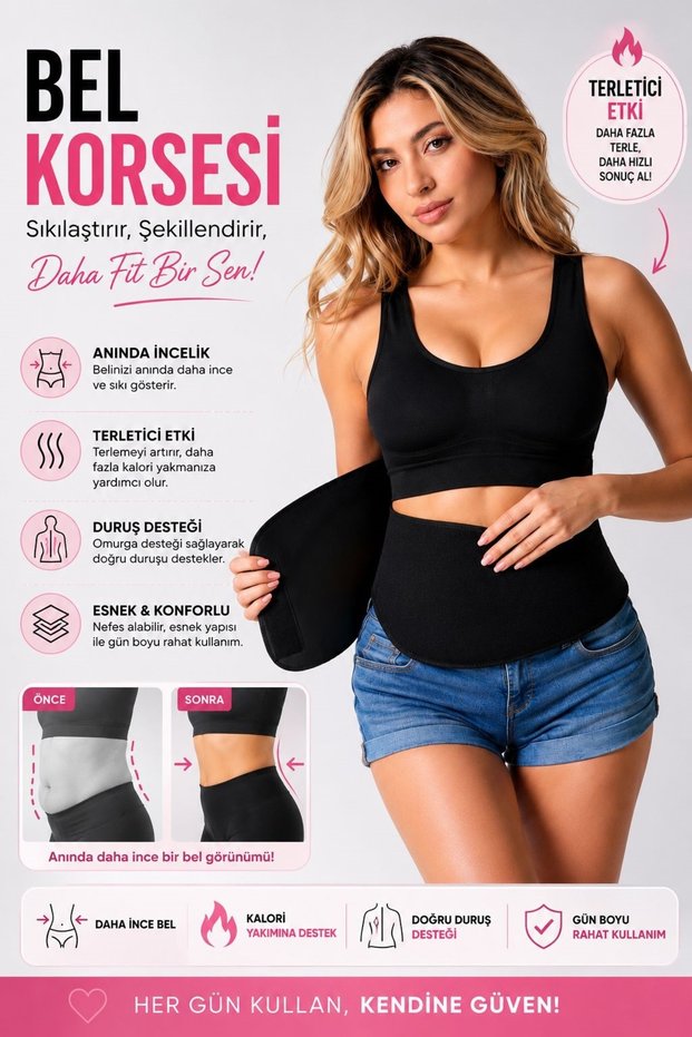 Belly, Waist Thermal Sauna Belt for Sweating, Firming, and Lifting, Waist Belly Corset