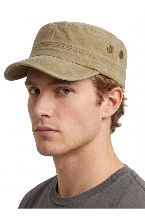 Washable Castro Adjustable Hat - Distressed Cotton Sports Cap