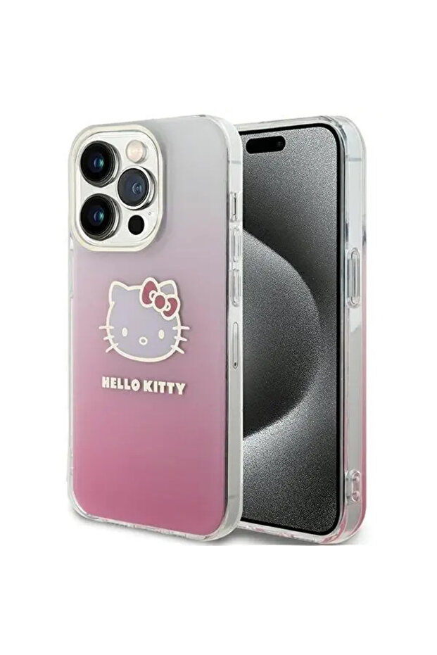 IML Gradient Electrop Kitty Head case for iPhone 14 Pro Max - pink - 1